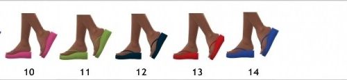 DALLASGIRL’S PLATFORM FLIP-FLOPS at Sims4Sue
