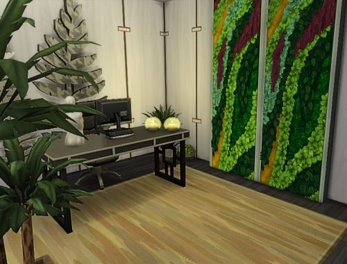 Dark wood house
