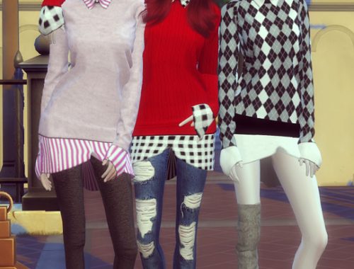 FT long knit top at SNOW:L