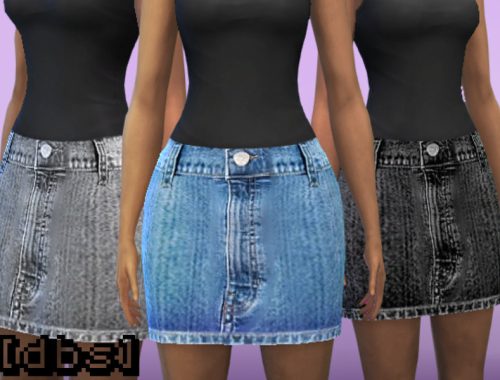 [dbs] Basic Denim Skirt