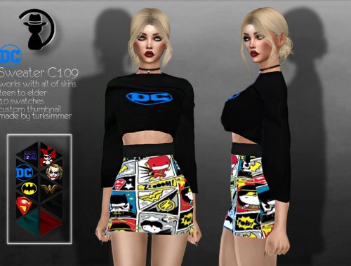 DC comics Sweater C109