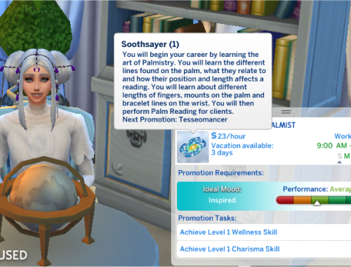 Soothsayer Career (Requires Spa Day)