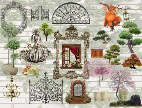 D720 Wall Decals set