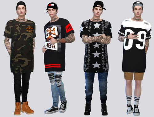 Dean Long Tee Shirts