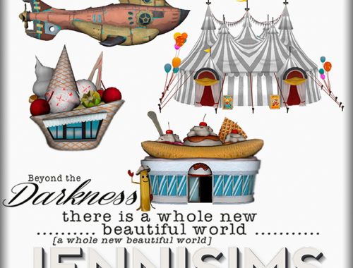 Decorative Environment 4 Items: Stands, Circus, Submarine at Jenni Sims