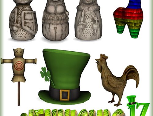 Decorative Shamrocks And Rainbows 7 Items at Jenni Sims