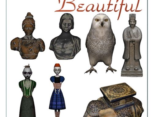 DECORATIVE STATUES 7 ITEMS at Jenni Sims