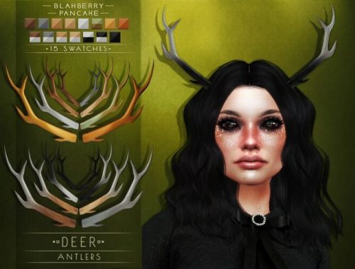 Deer & Doe Antlers at Blahberry Pancake