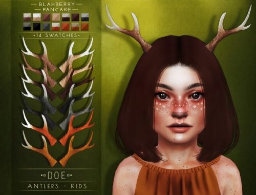 Deer & Doe Antlers at Blahberry Pancake