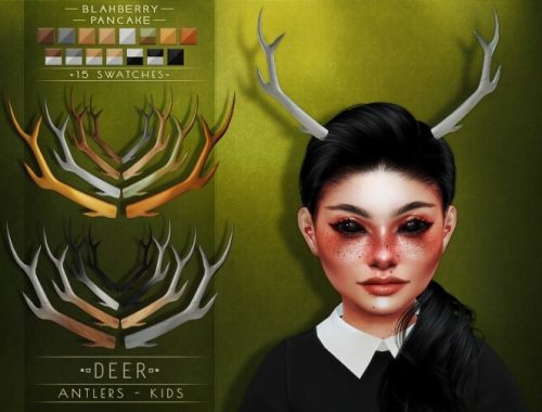 Deer & Doe Antlers at Blahberry Pancake