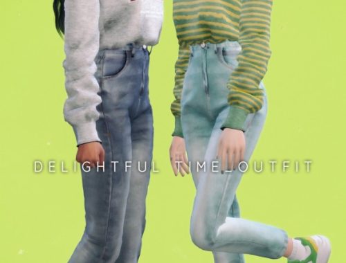 Delightful Crop Knit & Turtle Neck tops + Jeans at NEWEN