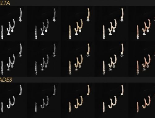 Delta & Hades ear piercing duo at Praline Sims