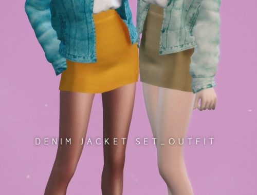 Denim jacket Set Outfit at NEWEN