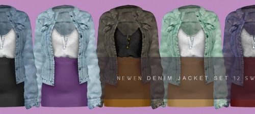 Denim jacket Set Outfit at NEWEN