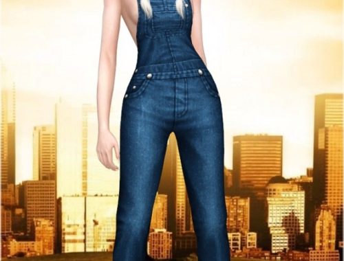 Denim overall BG at Jenni Sims