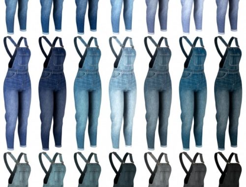 Denim overalls at LazyEyelids