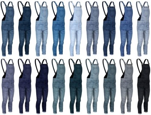 Denim overalls at LazyEyelids