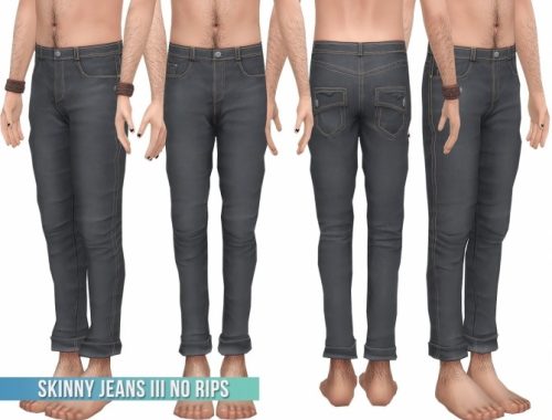Denim Shirt & Skinny Jeans III No Rips at Busted Pixels