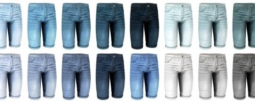 Denim shorts at LazyEyelids