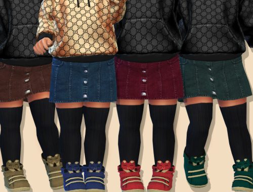 Denim Skirt For Toddler Girls