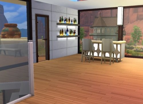 Desert Hall house NO CC by valbreizh at Mod The Sims