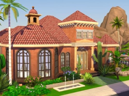 Desert Retreat Family Home No CC by joiedesims at Mod The Sims