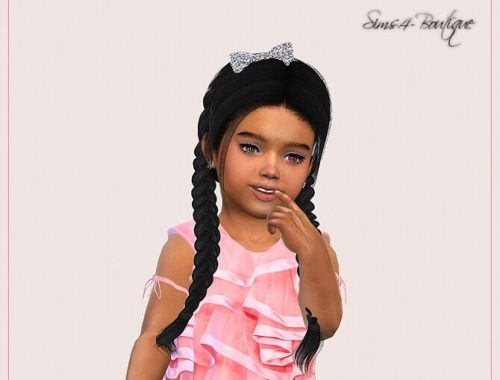 Designer Dress for Toddler Girls TS4 at Sims4-Boutique