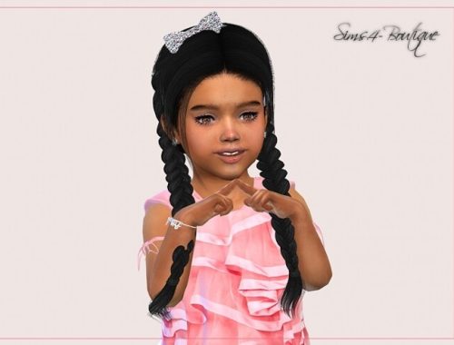 Designer Dress for Toddler Girls TS4 at Sims4-Boutique
