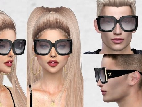 Designer glasses at Ruchell Sims