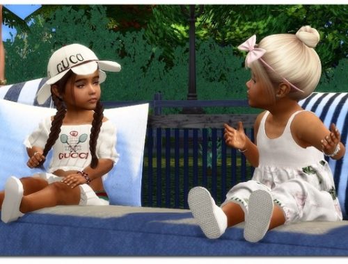Designer Set for Little Girls TS4 at Sims4-Boutique