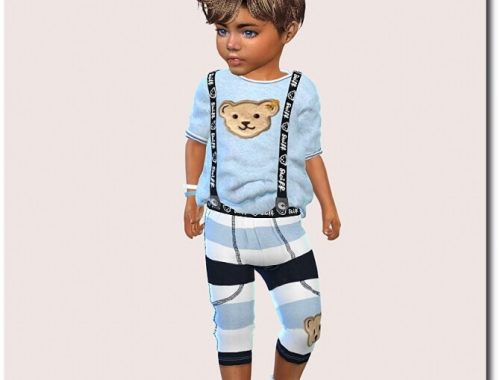Designer Set for Toddler Boys 1308 at Sims4-Boutique
