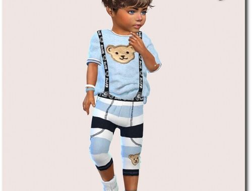 Designer Set for Toddler Boys 1308 at Sims4-Boutique