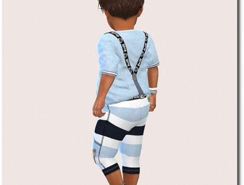 Designer Set for Toddler Boys 1308 at Sims4-Boutique