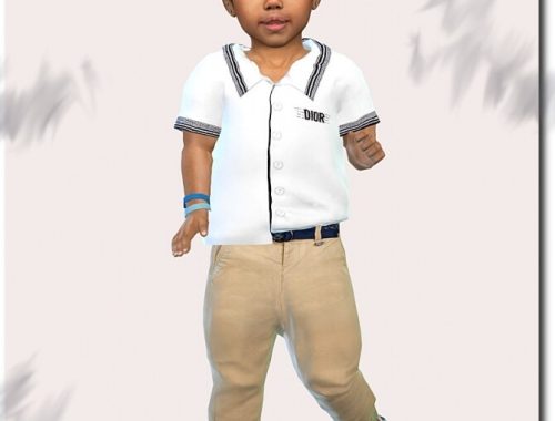 Designer Set for Toddler Boys 1609 at Sims4-Boutique