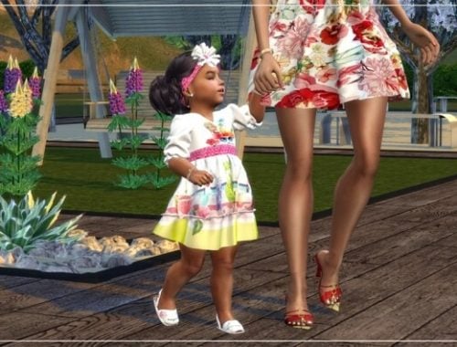Designer Set for Toddler Girls 0608 at Sims4-Boutique