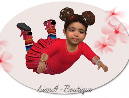 Designer Set for Toddler Girls 2710 at Sims4-Boutique