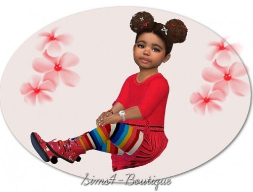 Designer Set for Toddler Girls 2710 at Sims4-Boutique