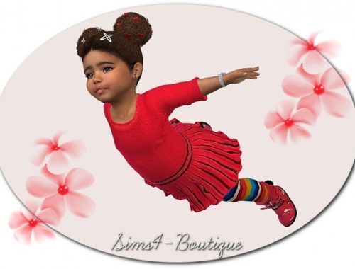 Designer Set for Toddler Girls 2710 at Sims4-Boutique