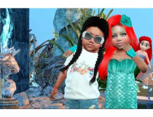 Designer Set for Toddler Girls Mermaid Set 1 at Sims4-Boutique