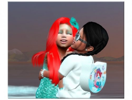 Designer Set for Toddler Girls Mermaid Set 1 at Sims4-Boutique