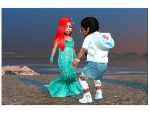 Designer Set for Toddler Girls Mermaid Set 1 at Sims4-Boutique