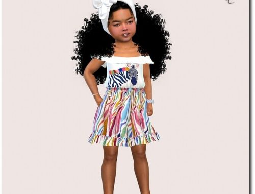 Designer Set for Toddler Girls TS4 at Sims4-Boutique
