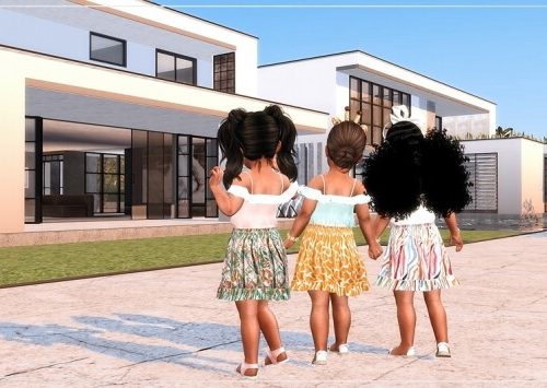 Designer Set for Toddler Girls TS4 at Sims4-Boutique