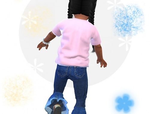 Designer Set shirt and jeans at Sims4-Boutique