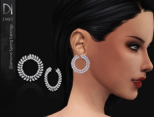 Diamond Spring Earrings