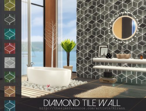 Diamond Tile Wall