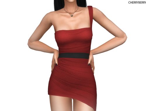 Diascia - Asymmetric Mini Dress