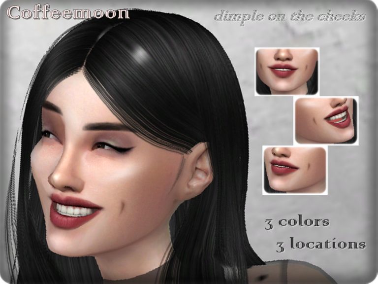 Dimple on the cheeks by Coffeemoon - The Sims 4 Catalog