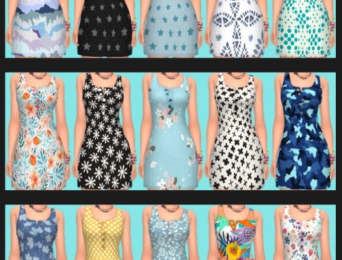 Discover University Dress Recolors Part 1 at Annett’s Sims 4 Welt