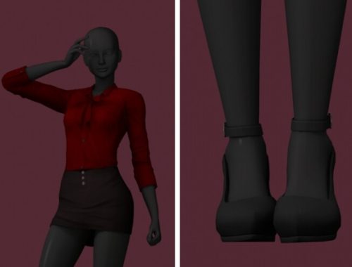 DoA Secret Class outfit & shoes at Astya96